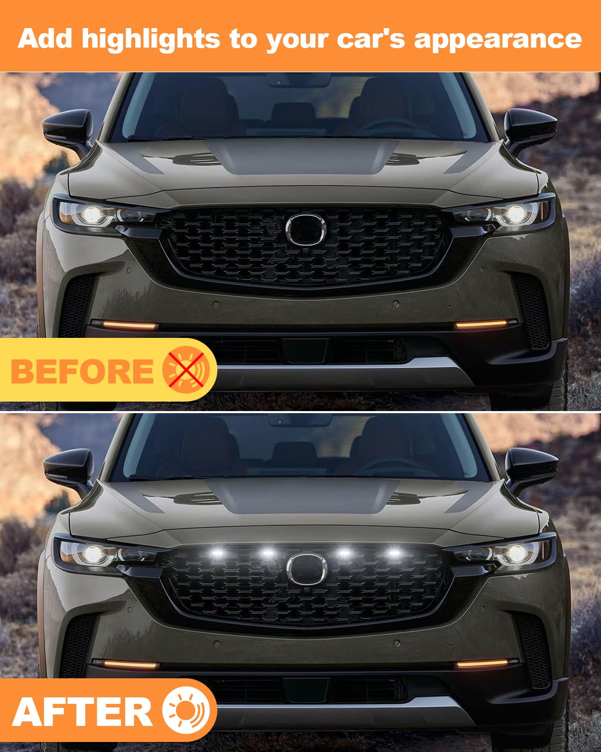 Amazon.co.jp: LED フロントグリルライト マツダ CX-50 2022 2023 2024